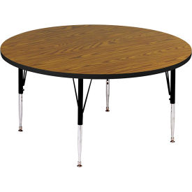 Activity Tables, 48"L x 48"W, Round - Medium Oak