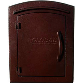Manchester Locking Security Option with Plain Door, Manchester Faceplate in Antique Copper