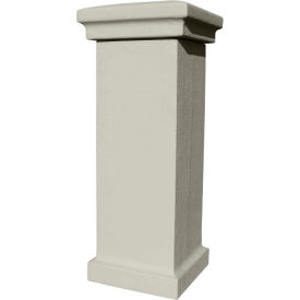 Non-Locking Stucco Column Mailbox in Slate Gray Color, (Column Only)