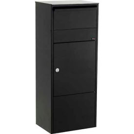 Allux 800 Wall Mount Mail/Parcel Box in Black