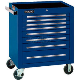 550S Series 34"W X 25"D X 41"H 8 Drawer Blue Roller Cabinet