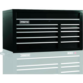 550S Series 50"W X 25"D X 27"H 10 Drawer Black Top Chest