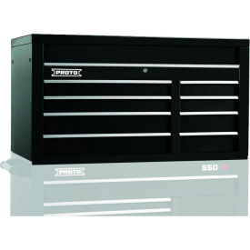 550S Series 50"W X 25"D X 27"H 8 Drawer Black Top Chest