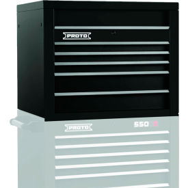 550S Series 34"W X 25"D X 27"H 5 Drawer Black Top Chest