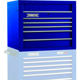 550S Series 34"W X 25"D X 27"H 5 Drawer Blue Top Chest