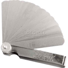 25 Blade Metric Feeler Gauge Set, 1/2" x 3-5/16" Blades