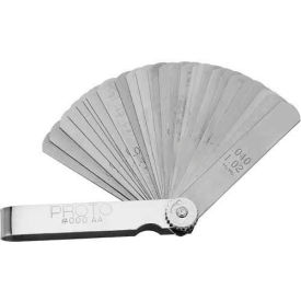 25 Blade Master Feeler Gauge Set, 1/2" x 3" Blades