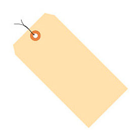 Manila Shipping Tags, Pre Wired, 13 Pt., 5-3/4"L x 2-7/8"W, 1000/Pack