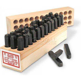 1/16" General Purpose Letter & Figure Steel Stamp Set - 36 Piece
