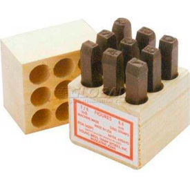1/8" Heavy Duty Figure Steel Stamp Set - 9 Piece