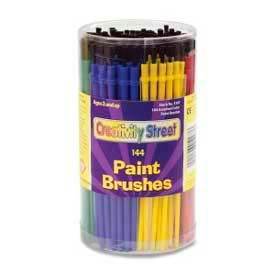 Economy Brushes Canister, 6 Color Set, 144 Pcs/Set