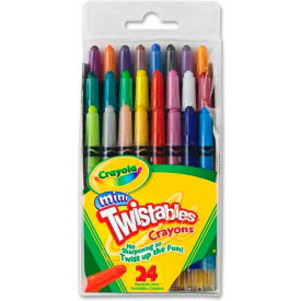 Mini Twistable Crayons, Nontoxic, Assorted, 24/Pack