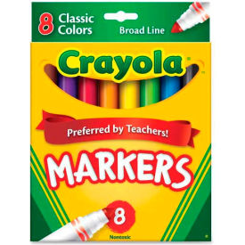 Classic Markers, Conical Tip, Assorted, 8/Set