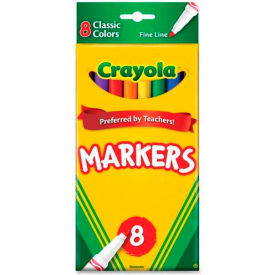 Classic Markers, Fine Tip, Assorted, 8/Set