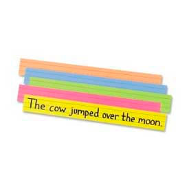 Peacock Sentence Strips, 3" x 24", Super Bright, 100 Cards/Pack