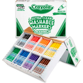 Washable Markers Classpack, 8 Assorted Colors, 200/Box