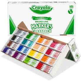 Markers Classpack, Broad Line, 16 Assorted Colors, 256/Box