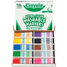 Washable Markers Classpack, Fine Line, 10 Assorted Colors, 200/Box
