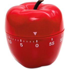 Shaped Timer, 4" dia., Red Apple