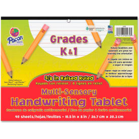 Multi-Sensory Handwriting Paper, 10-1/2"x 8", 5/8" Ruling, 40 Sheets/Pad