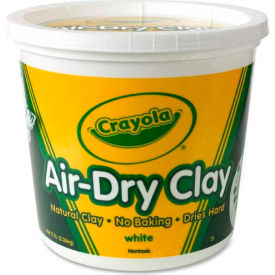 Air-Dry Clay, 5 lb. Bucket, White, 1 Each