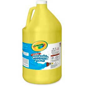 Washable Paint, Nontoxic, 1 Gallon, Yellow