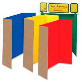 Single Walled Presentation Board, 48" x 36", Assorted, 4/Set