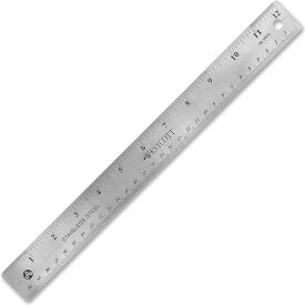 Stainless Steel Ruler with Non Slip Cork Base, 12" Long, 1 Each