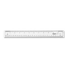 See Through Acrylic Ruler, 12" Long, Clear