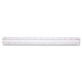 Magnifying Ruler, 12" Long, Plastic, Clear