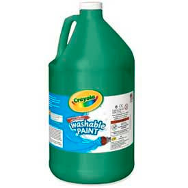 Washable Paint, Nontoxic, 1 Gallon, Green