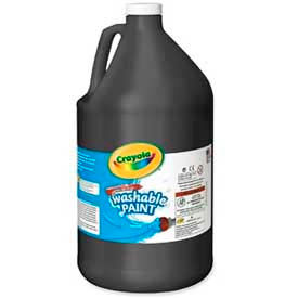 Washable Paint, Nontoxic, 1 Gallon, Black