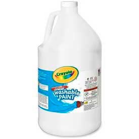 Washable Paint, Nontoxic, 1 Gallon, White