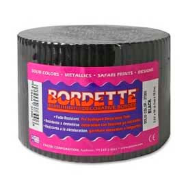 Pacon Bordette Decorative Border, 2-1/4" x 50', Black
