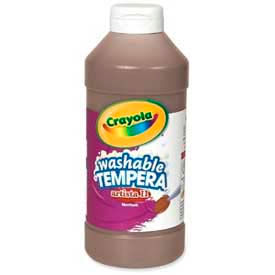 Artista II Washable Tempera Paint, Nontoxic, 16 oz., Brown