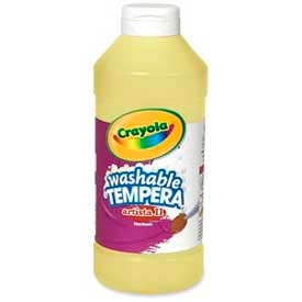 Artista II Washable Tempera Paint, Nontoxic, 16 oz., Yellow