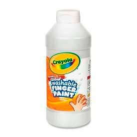 Washable Finger Paint, Nontoxic, 16 oz., White