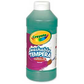 Artista II Washable Tempera Paint, Nontoxic, 16 oz., Green