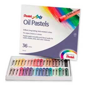 Oil Pastels, 36 Assorted Colors, Set of 36