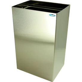 Wall Mount Trash Can, 15 Gallon, Stainless Steel