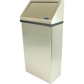 Wall Mount Trash Can W/Spring Load Lid, 11 Gallon