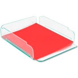 Acrylic Single Stacking Letter Tray, Green