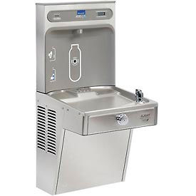 Elkay LVRCGRN8WSK ezH2O VR Bottle Filling Station, Refrigerated, Filtered, Green Specification, Stainless