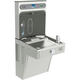 Elkay ezH2O VR Bottle Filling Station, Refrigerated, Non-Filtered, Stainless Steel, Green