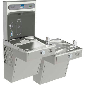 Elkay VRCGRNTL8WSK ezH2O Bi-Level VR Bottle Filling Station, Refrigerated, Non-Filtered, GreenSpec, Stainless Steel