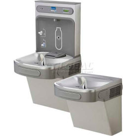 Elkay EZSTL8WSVRLK ezH2O Bi-Level Water Bottle Filling Station, 8 GPH, Light Gray, VR Bubbler