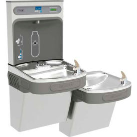 Elkay EZSTL8WSSK ezH2O Bi-Level Bottle Filling Station, Refrigerated, Non-Filtered, Stainless Steel