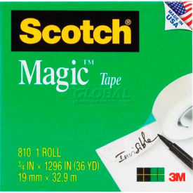 Magic Tape, 3/4" x 1296", Boxed, 1" Core, 1 Roll