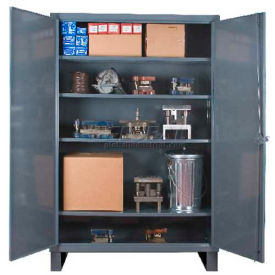 Heavy Duty Storage Cabinet, 12 Gauge, 36"W x 20"D x 78"H, Gray