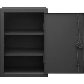 Heavy Duty Counter Top Height Storage Cabinet, 12 Gauge, 24"W x 20"D x 36"H, Gray